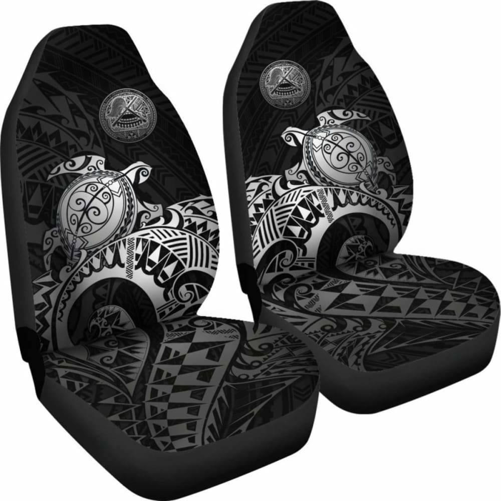 American Samoa Car Seat Covers - American Samoa Seal Turtle (Silver) - Amazing