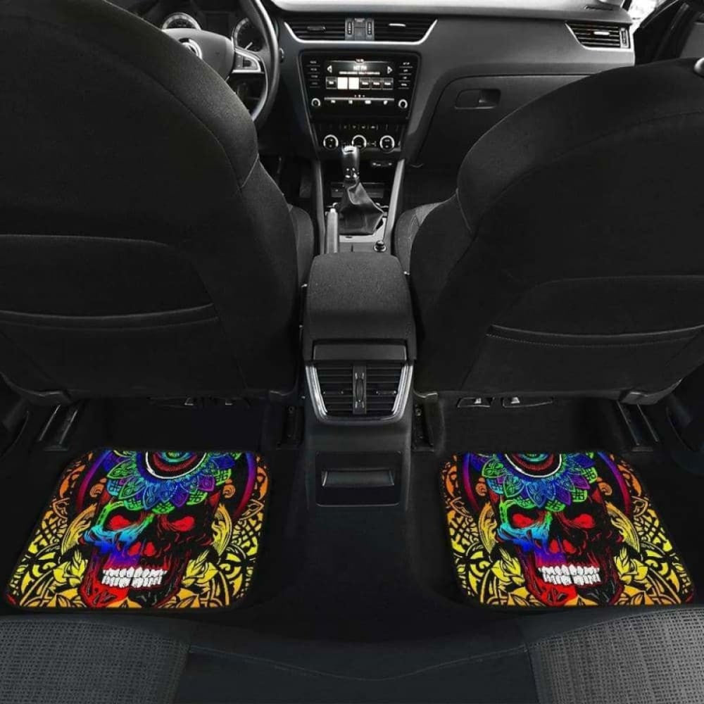 Set Of Pcs Sugar Skull Car Mats