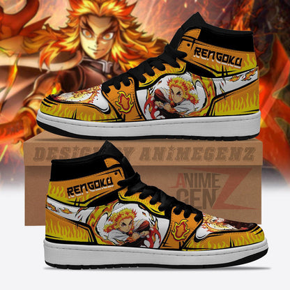 Demon Slayer JD Sneakers Rengoku Anime Custom Shoes