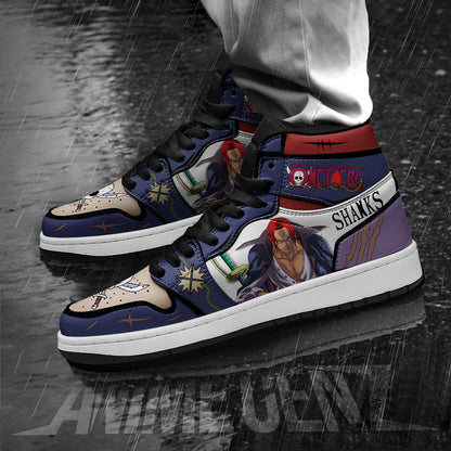 One Piece Shanks Red Hair JD Sneakers Custom Anime Shoes