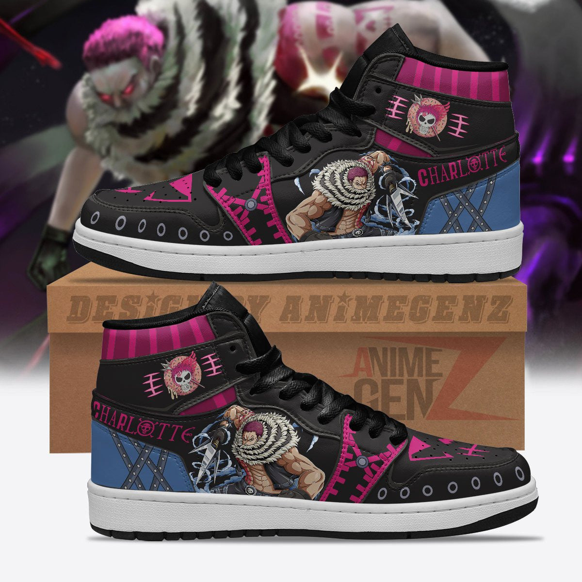 One Piece Charlotte Katakuri JD Sneakers Custom Anime Shoes