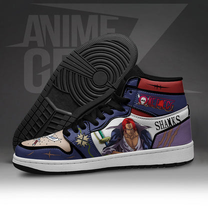 One Piece Shanks Red Hair JD Sneakers Custom Anime Shoes