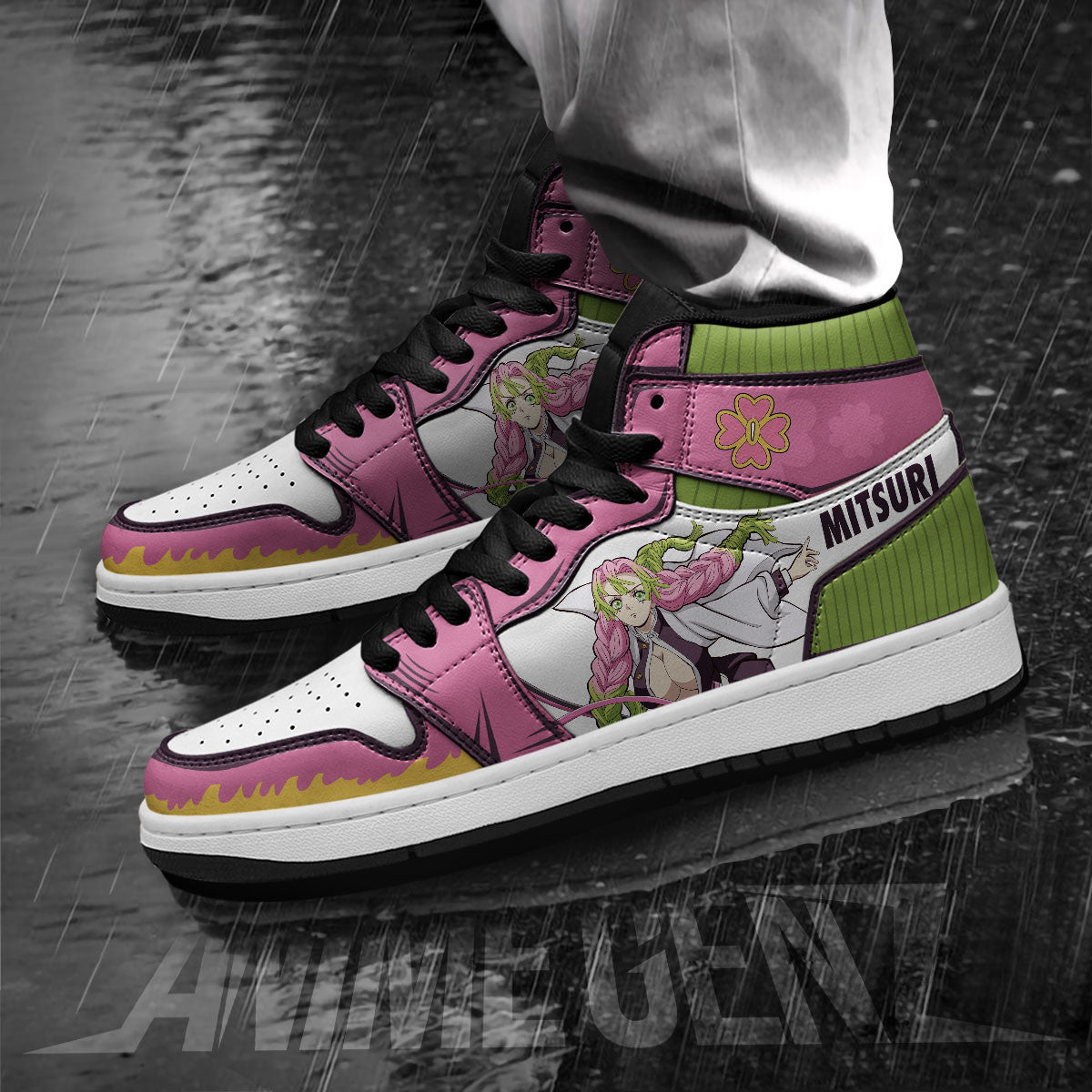 Demon Slayers Mitsuri Kanroji JD Sneakers Custom Anime Shoes