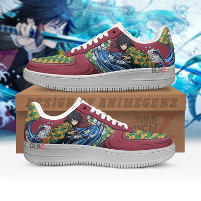 Demon Slayer Giyu Tomioka Air Sneakers Custom Anime Shoes