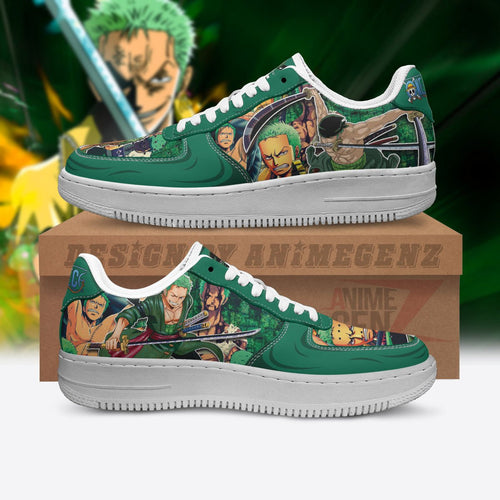 One Piece Roronoa Zoro Air Sneakers Custom Anime Shoes
