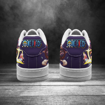 One Piece Luffy Gear 4 Air Sneakers Custom Anime Shoes