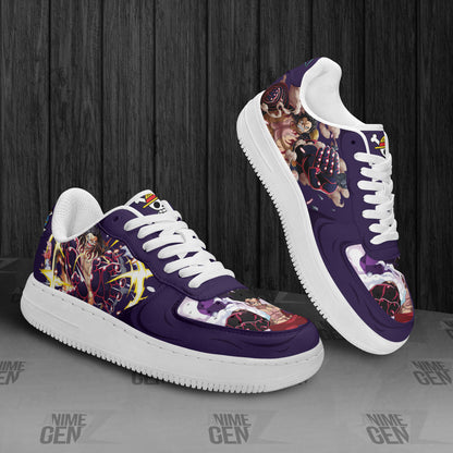One Piece Luffy Gear 4 Air Sneakers Custom Anime Shoes