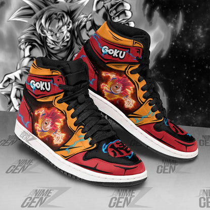 Dragon Ball Son Goku God JD Sneakers Custom Anime Shoes