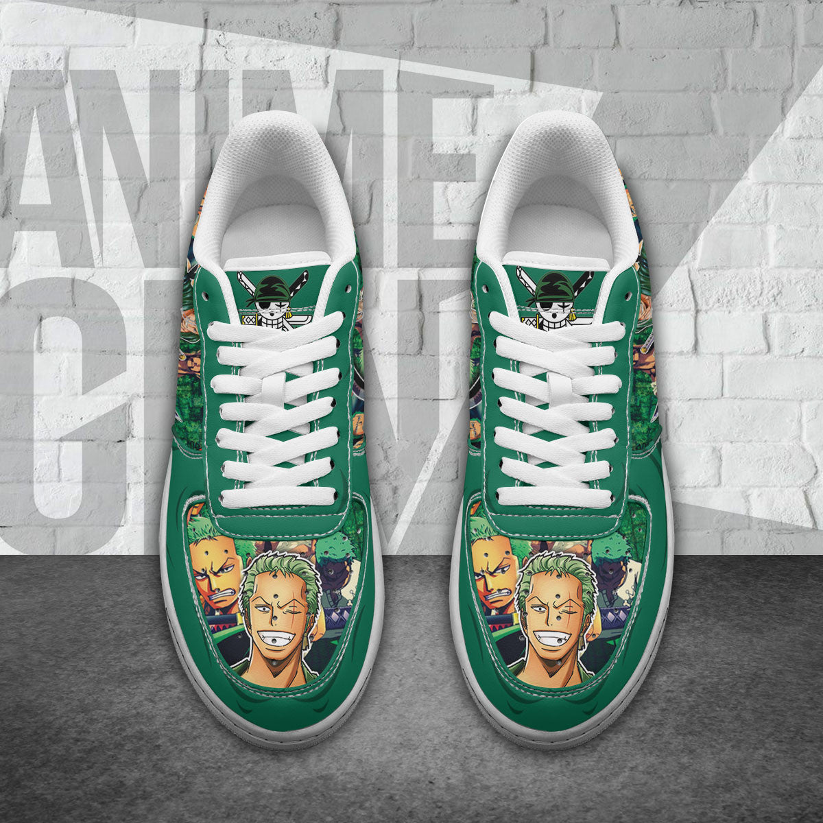 One Piece Roronoa Zoro Air Sneakers Custom Anime Shoes