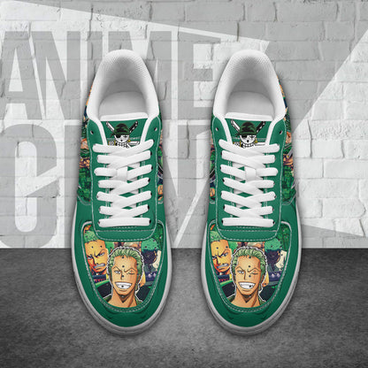 One Piece Roronoa Zoro Air Sneakers Custom Anime Shoes