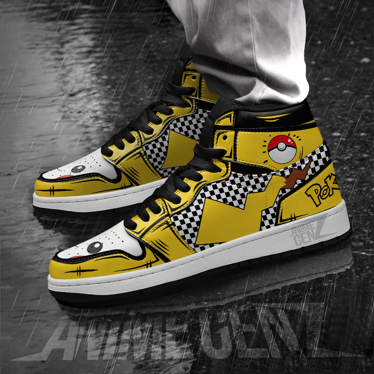 Pikachu JD Sneakers Custom Pokemon Anime Shoes