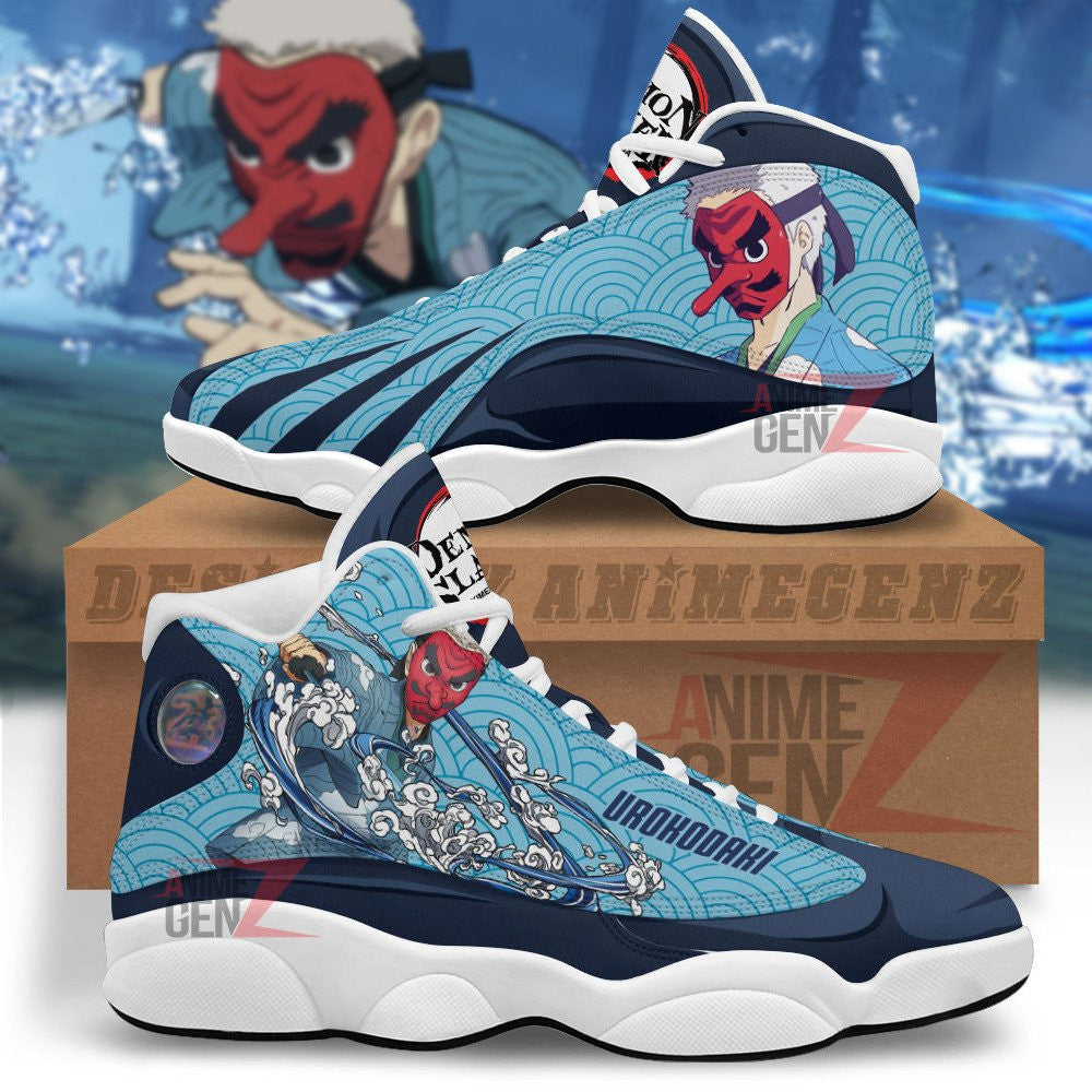 Demon Slayer JD 13 Sneakers Sakonji Urokodaki Air Jordan 13 Custom Anime Shoes
