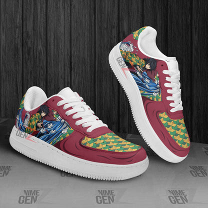 Demon Slayer Giyu Tomioka Air Sneakers Custom Anime Shoes