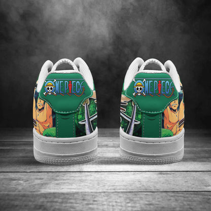 One Piece Roronoa Zoro Air Sneakers Custom Anime Shoes