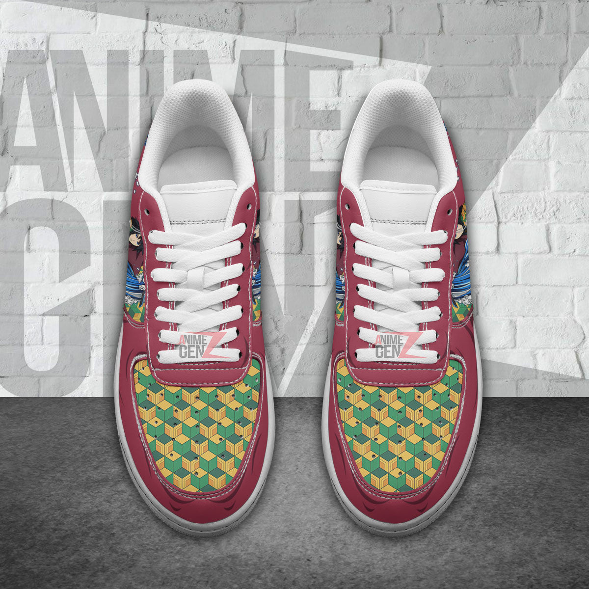 Demon Slayer Giyu Tomioka Air Sneakers Custom Anime Shoes