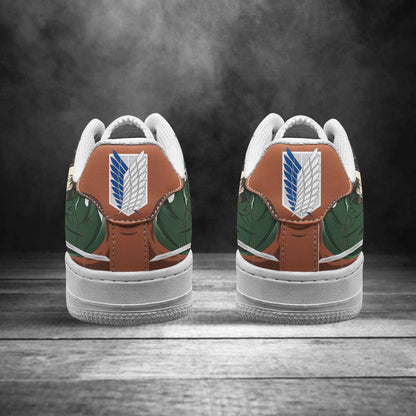 Attack On Titan Levi Ackermann Air Sneakers Custom Anime Shoes