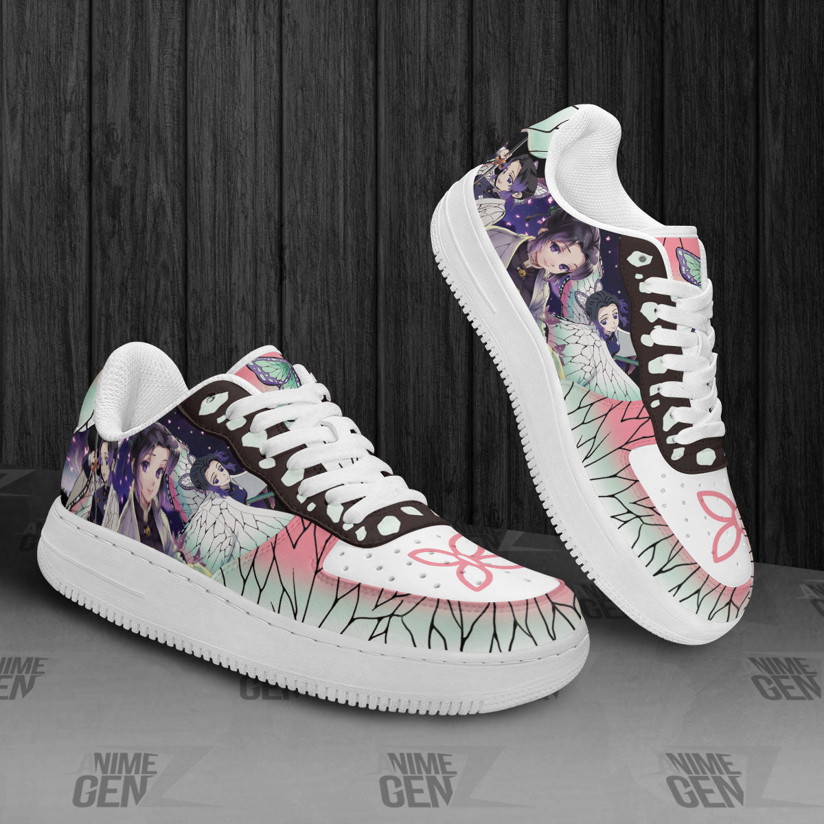 Demon Slayer Kochou Shinobu Air Sneakers Custom Anime Shoes