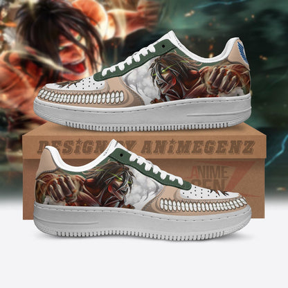 Attack On Titan Attack Titan Air Sneakers Custom Anime Shoes