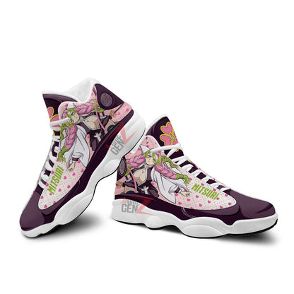 Demon Slayer Air JD13 Sneakers Mitsuri Kanroji Air Jordan 13 Custom Anime Shoes
