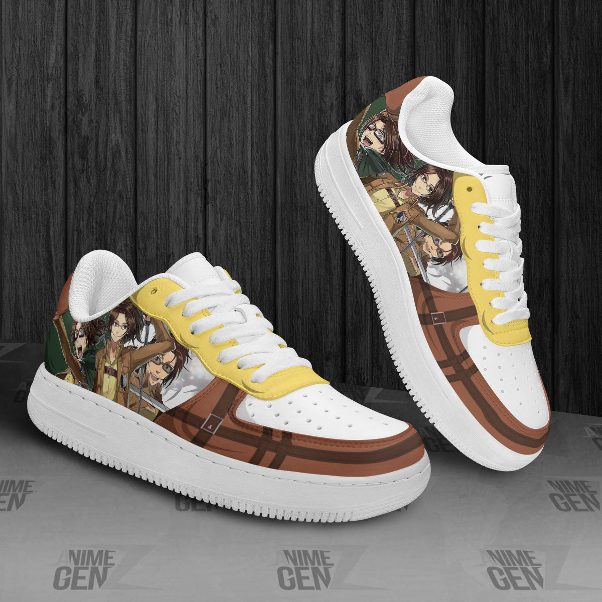 Attack On Titan Hange Zoe Air Sneakers Custom Anime Shoes