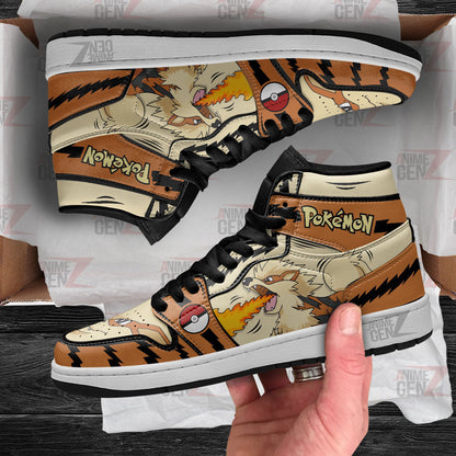 Pokemon Arcanine JD Sneakers Custom Anime Shoes