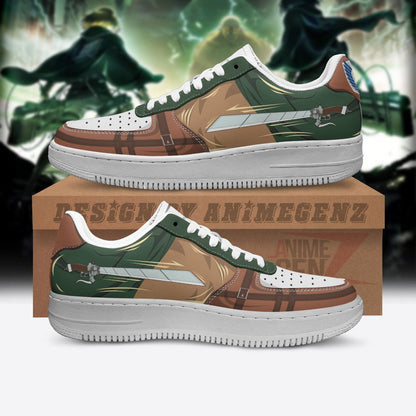 Attack On Titan Air Sneakers Reconnaissance Army Custom Anime Shoes