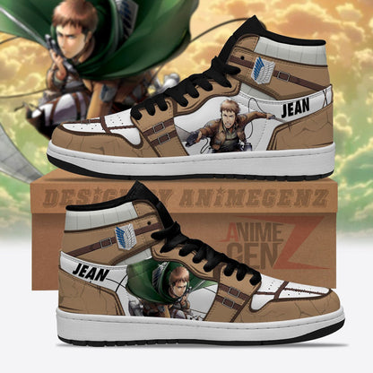 Attack On Titan JD Sneakers Jean Kristein Custom Anime Shoes