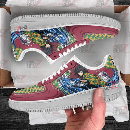 Demon Slayer Giyu Tomioka Air Sneakers Custom Anime Shoes