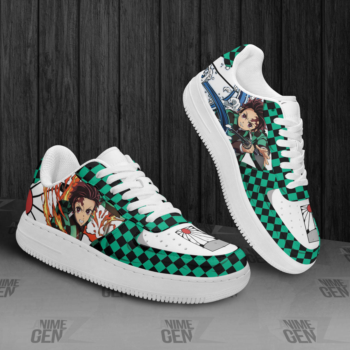 Demon Slayer Tanjiro Air Sneakers Custom Anime Shoes