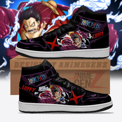 One Piece Monkey D.Luffy JD Sneakers Gear 4 Snake Man Custom Anime Shoes
