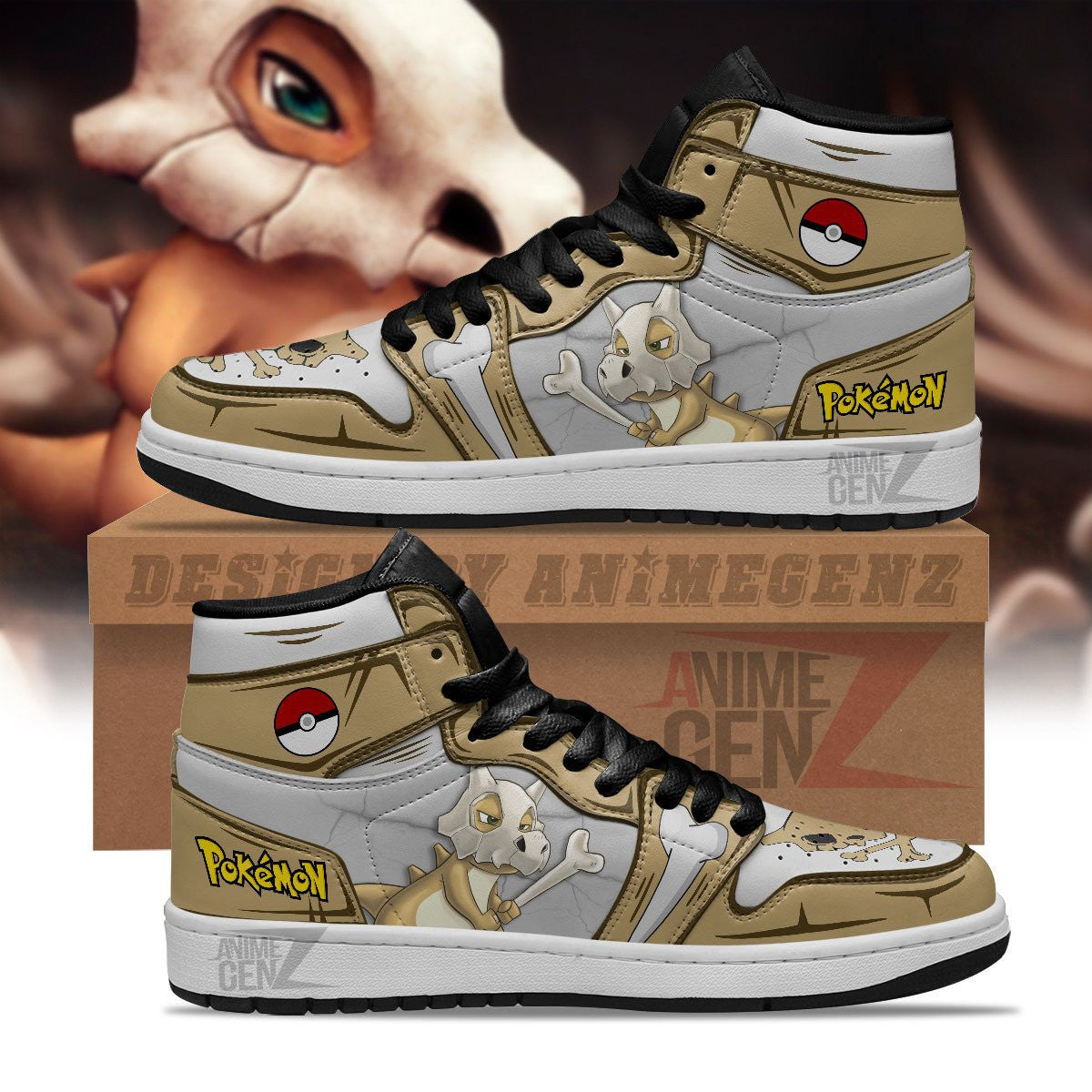 Pokemon Cubone JD Sneakers Custom Anime Shoes