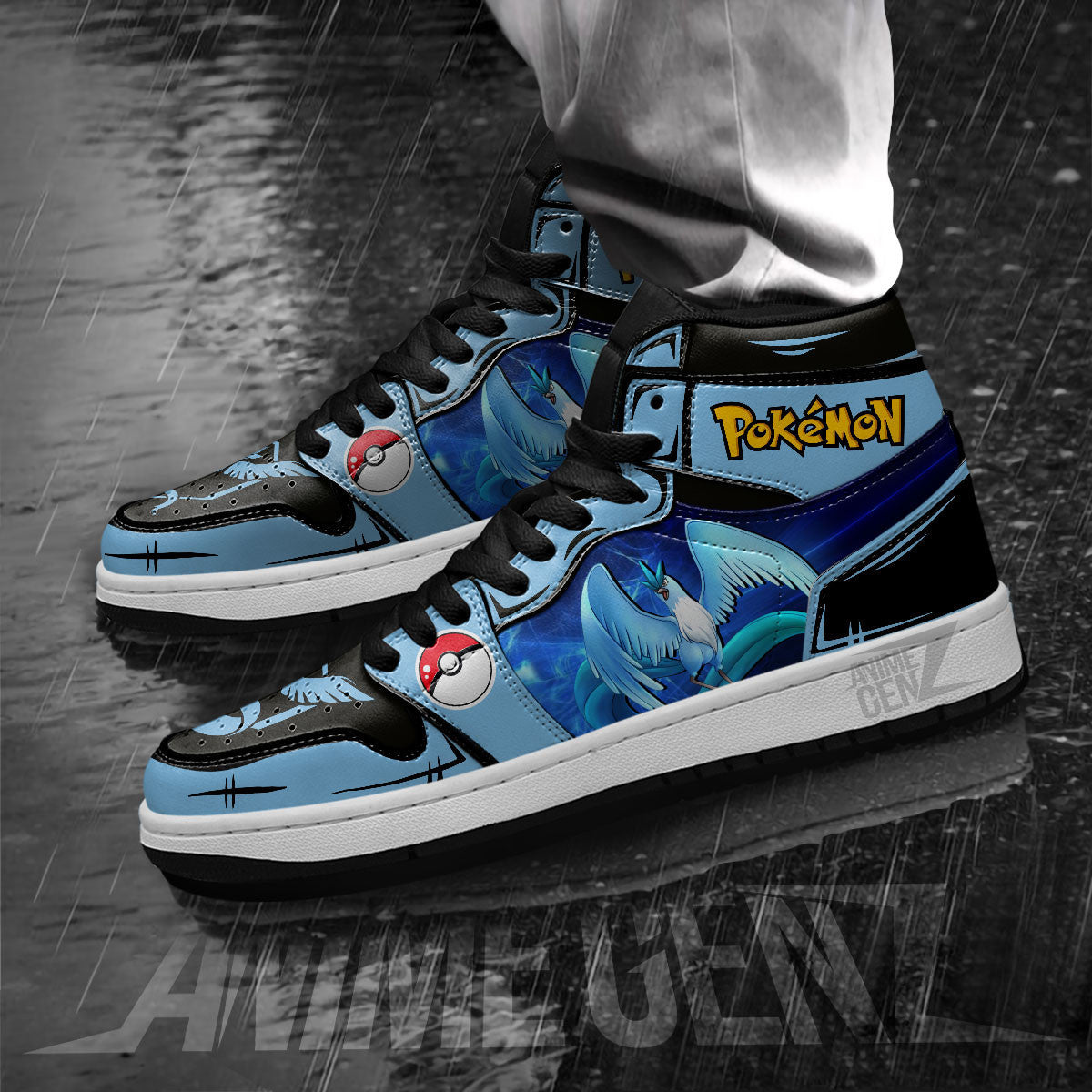 Pokemon Articuno JD Sneakers Custom Pokemon Anime Shoes