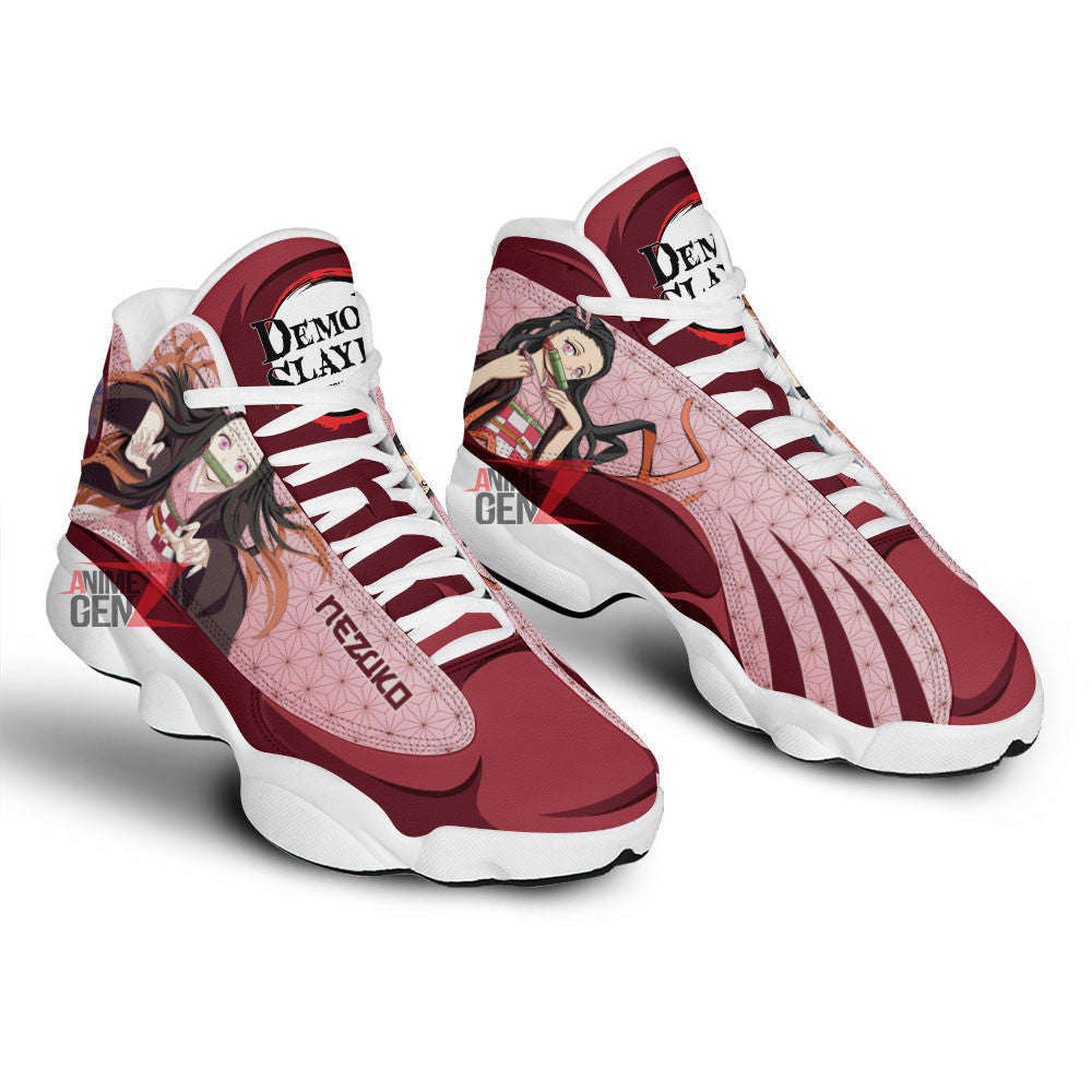 Demon Slayer JD13 Sneakers Nezuko Jordan 13 Sneakers Custom Anime Shoes