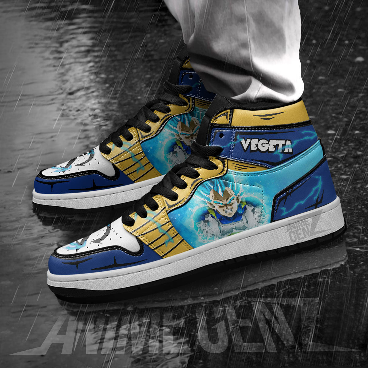 Dragon Ball Vegeta Blue JD Sneakers Custom Anime Shoes