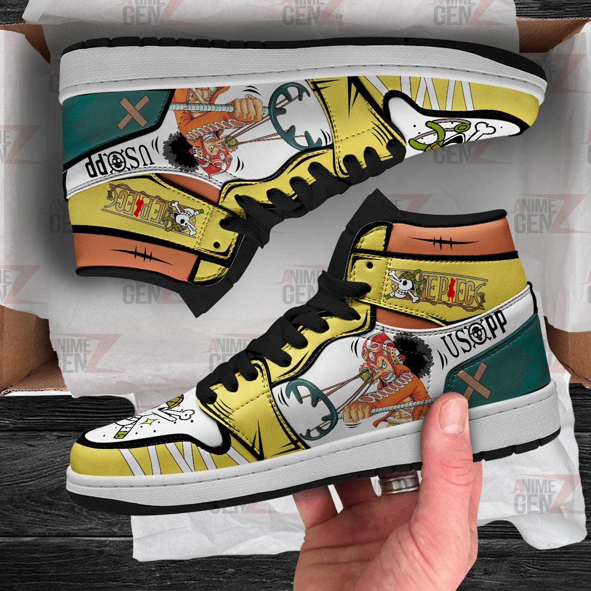 One Piece Usopp JD Sneakers Custom Anime Shoes