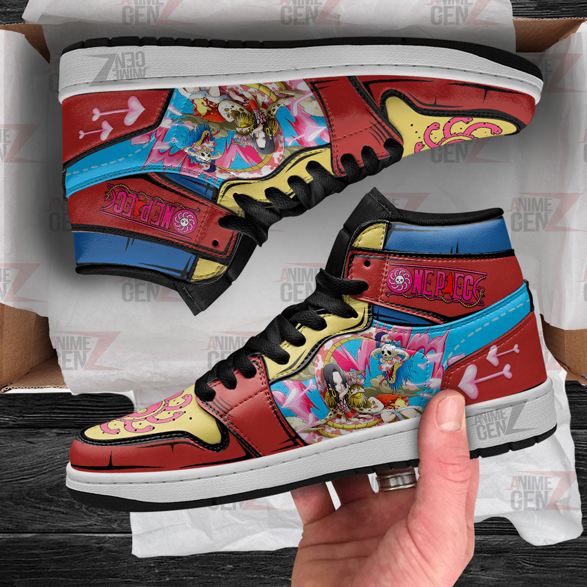 One Piece Boa Hancock JD Sneakers Custom Anime Shoes