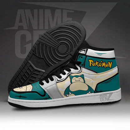 Pokemon Snorlax JD Sneakers Custom Pokemon Anime Shoes