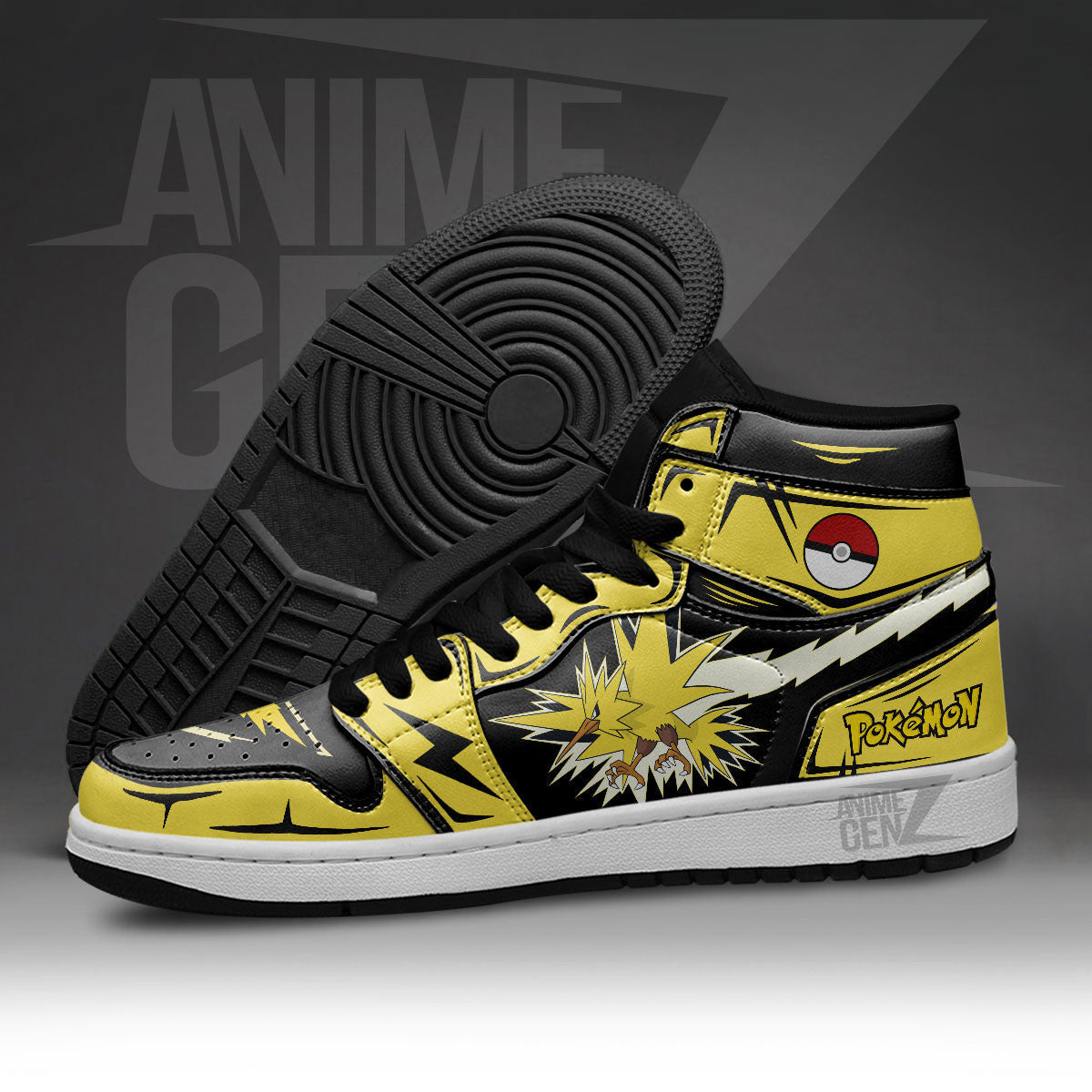 Pokemon Zapdos JD Sneakers Custom Anime Shoes