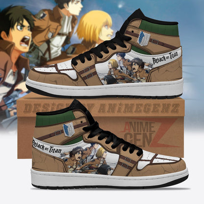 Attack On Titan JD Sneakers Reconnaissance Army Custom Anime Shoes