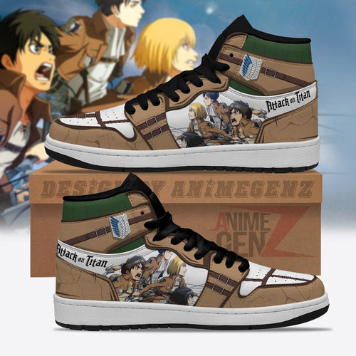 Attack On Titan JD Sneakers Reconnaissance Army Custom Anime Shoes