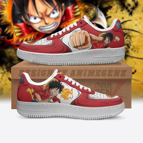 One Piece Lufffy Air Sneakers Custom Anime Shoes