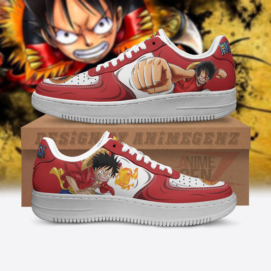 One Piece Lufffy Air Sneakers Custom Anime Shoes