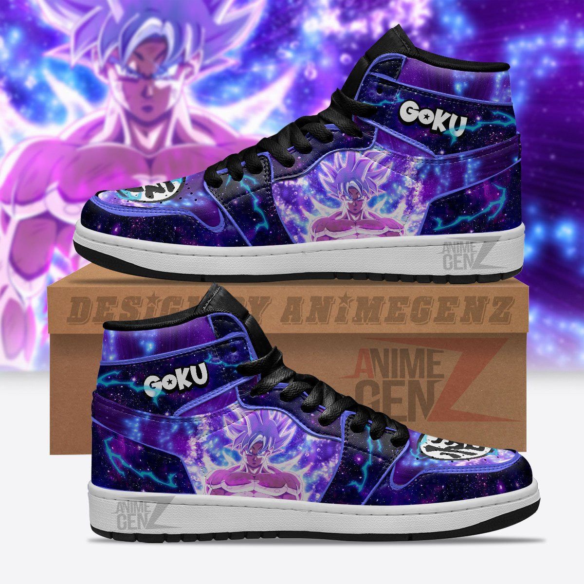 Dragon Ball Son Goku Ultra Instinct JD Sneakers Custom Anime Shoes