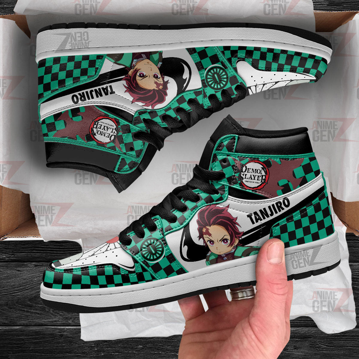 Demon Slayer Tanjiro JD Sneakers Custom Anime Shoes