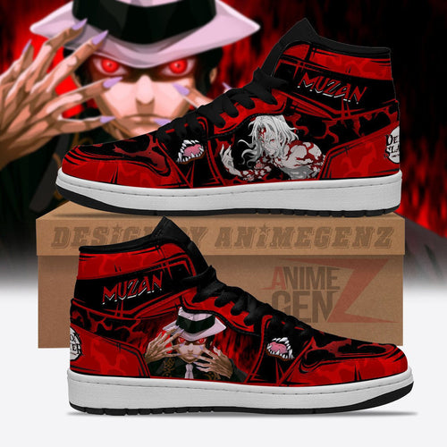 Demon Slayer JD Sneakers Muzan Kibutsuji Custom Anime Shoes