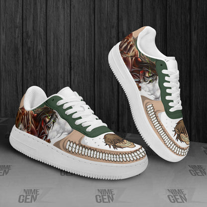 Attack On Titan Attack Titan Air Sneakers Custom Anime Shoes