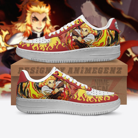 Demon Slayer Rengoku Air Sneakers Custom Anime Shoes