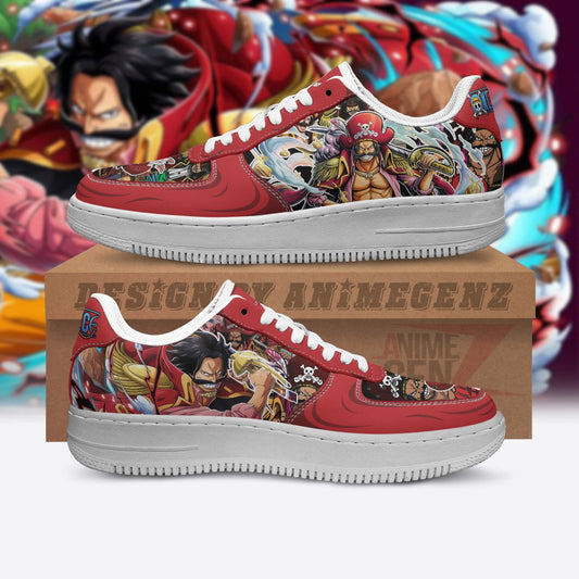 One Piece Gol D Roger Air Sneakers Custom Anime Shoes