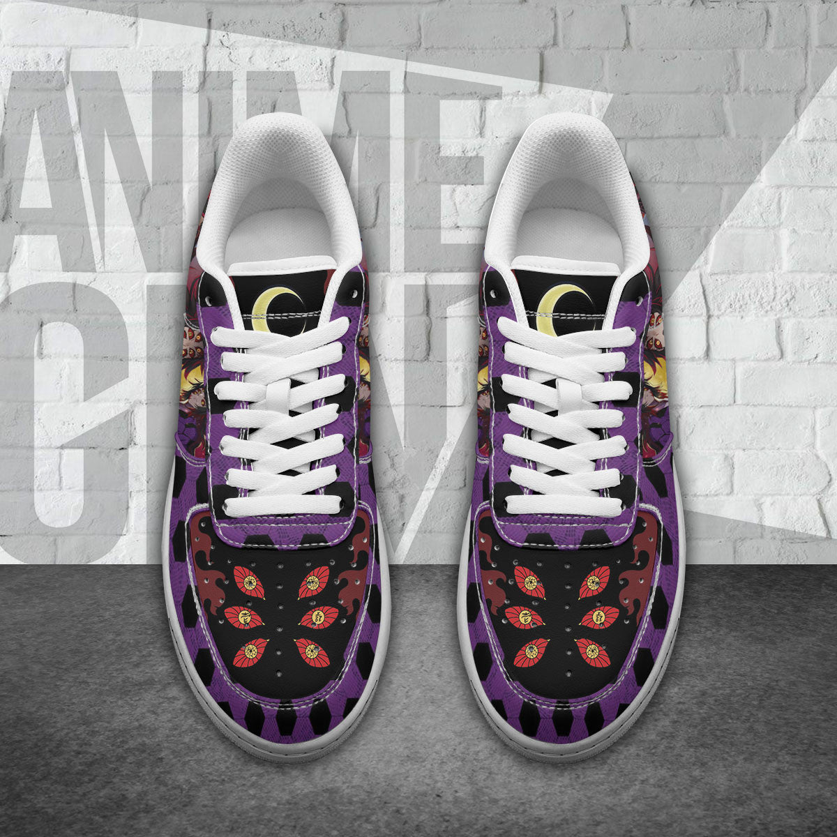 Demon Slayer Kokushibou Air Sneakers Custom Anime Shoes