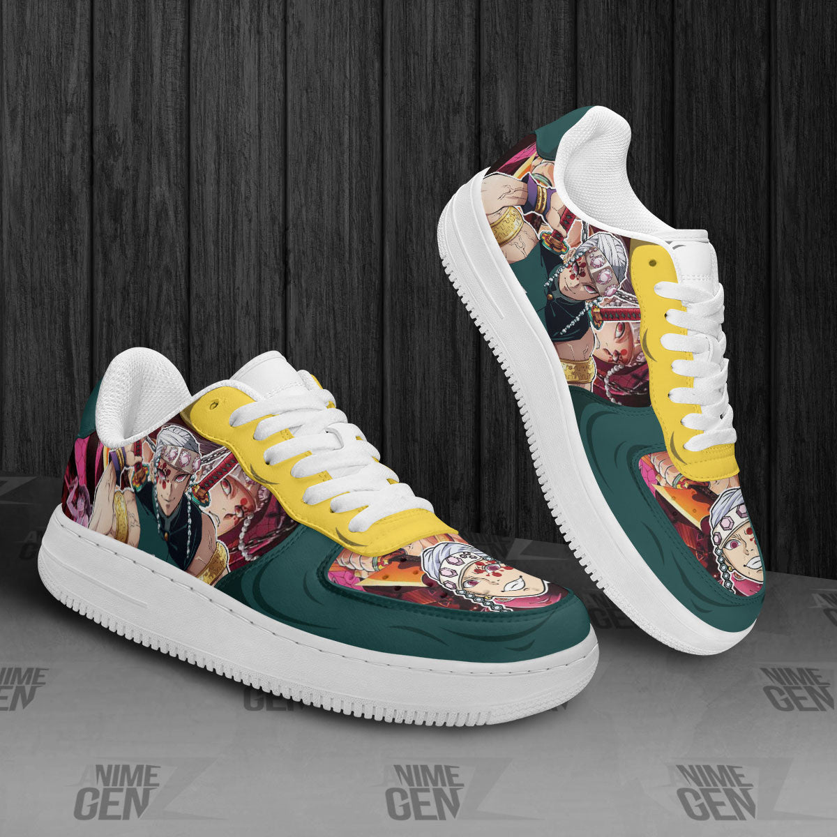 Demon Slayer Tengen Uzui Air Sneakers Custom Anime Shoes